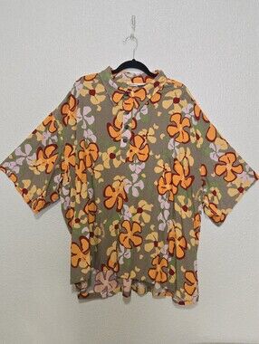 Vintage Manuhealii Hawaiian Aloha Shirt - Rayon - Tropical - Vacation - Size 4XL